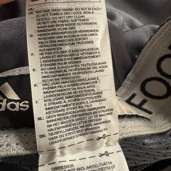 Adidas Hyped Football Pants Mens Medium Gray White No Pads NWT SS-1965 - Picture 14 of 14